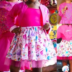 Cotton Candy Skirt and Pink Jacket for Girls